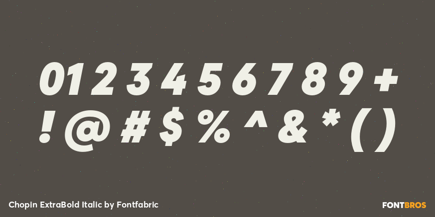 Chopin ExtraBold Italic Font Poster #4