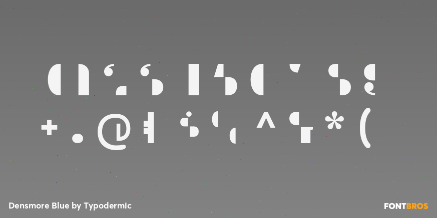 Densmore Blue Font Poster #1