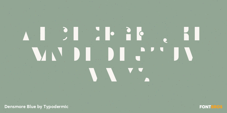 Densmore Blue Font Poster #1