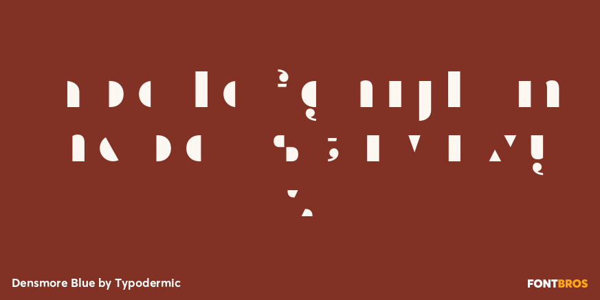 Densmore Blue Font Poster #1