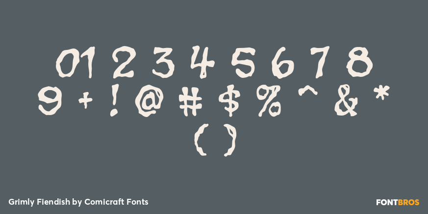 Grimly Fiendish Font Poster #4