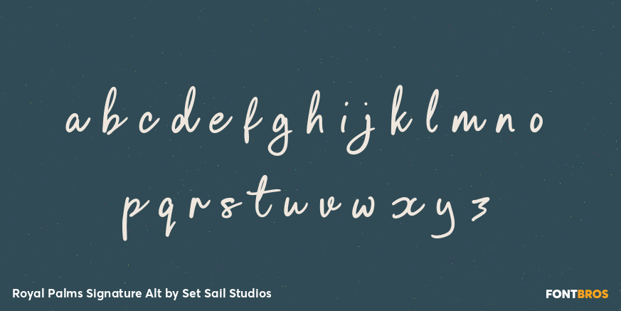 Royal Palms Signature Alt Font Poster #3