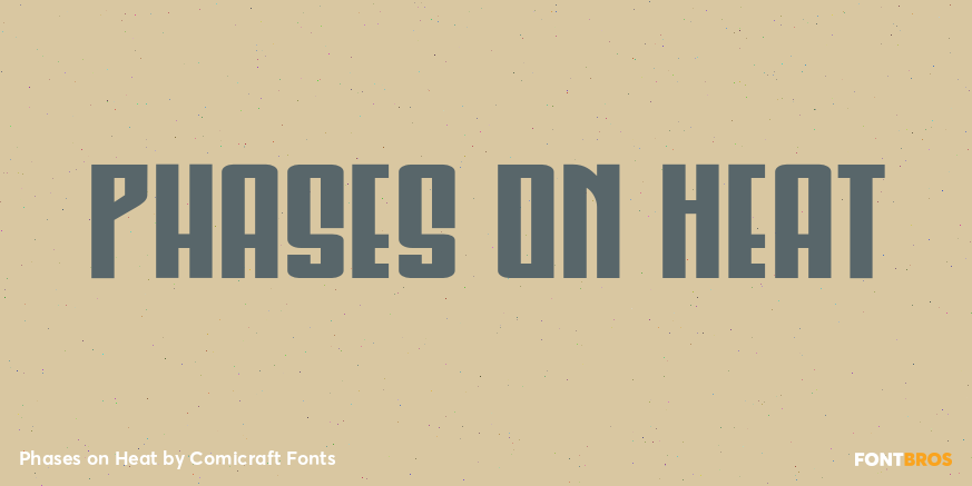Phases on Heat Font Poster #1