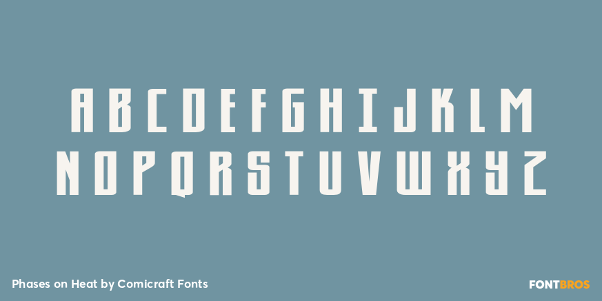 Phases on Heat Font Poster #2