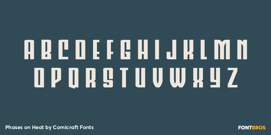 Phases on Heat Font Poster #3