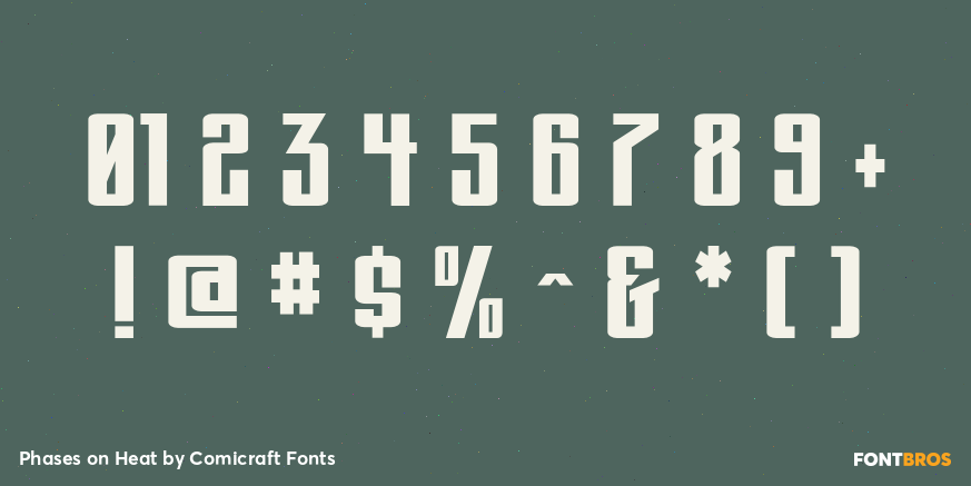 Phases on Heat Font Poster #4