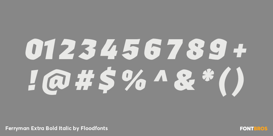 Ferryman Extra Bold Italic Font Poster #4
