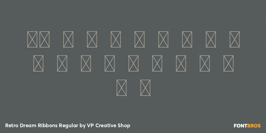 Retro Dream Ribbons Regular Font Poster #4