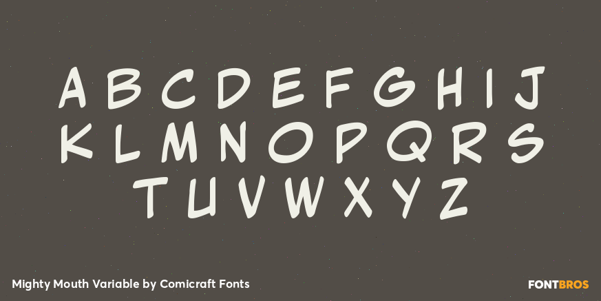 Mighty Mouth Variable Font Poster #2