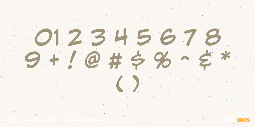 Mighty Mouth Variable Font Poster #4