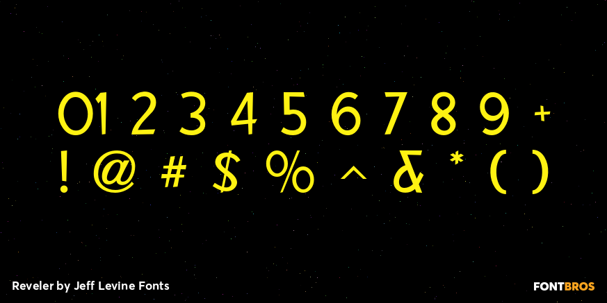 Reveler Font Poster #4