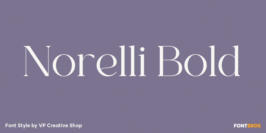 Norelli Bold Font Poster #1
