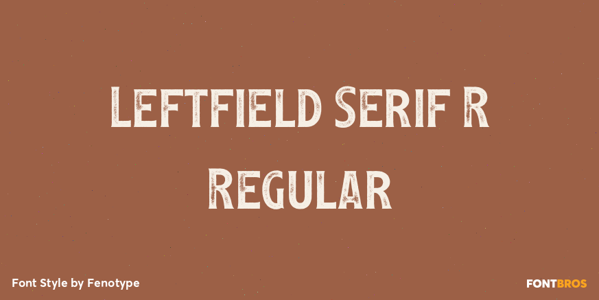 Leftfield Serif R Regular Poster