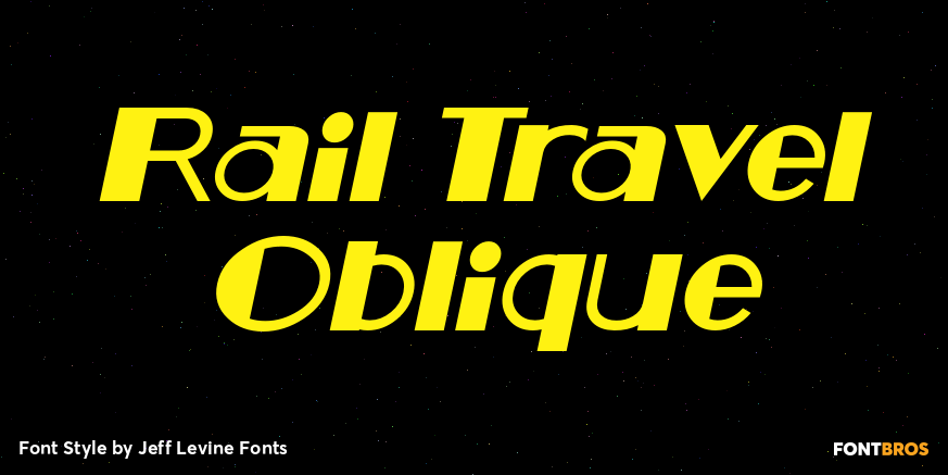 Rail Travel Oblique Poster