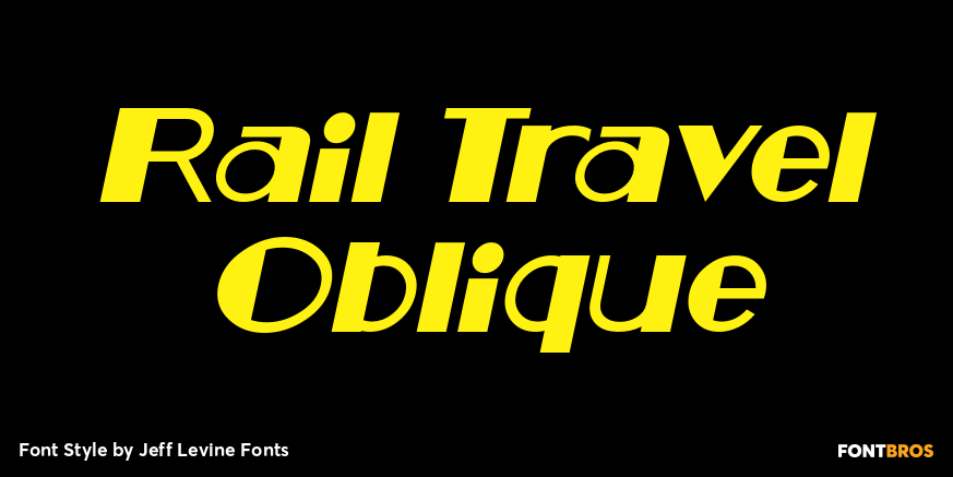 Rail Travel Oblique Poster