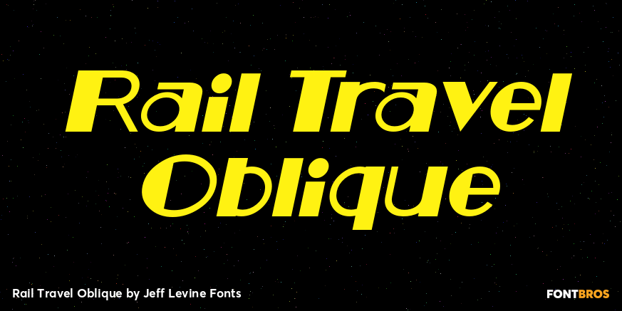 Rail Travel Oblique Poster