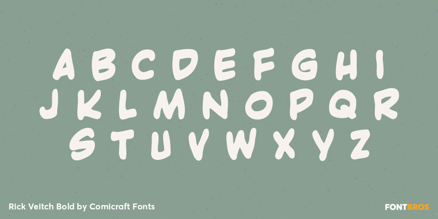 Rick Veitch Bold Font Poster #2