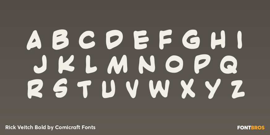 Rick Veitch Bold Font Poster #3