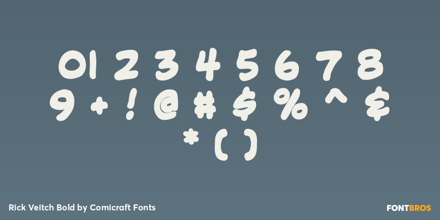 Rick Veitch Bold Font Poster #4