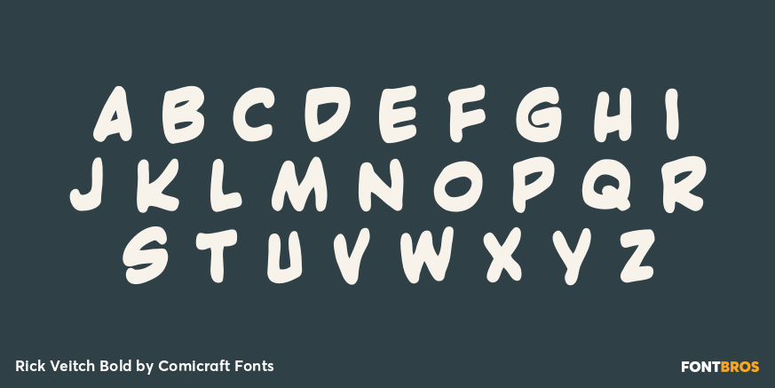 Rick Veitch Bold Font Poster #1