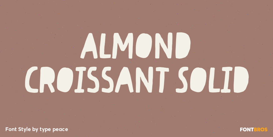 Almond Croissant Solid Poster