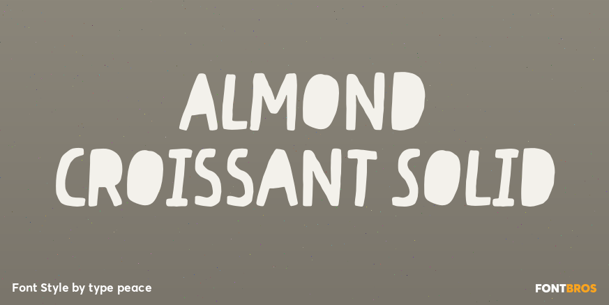 Almond Croissant Solid Poster