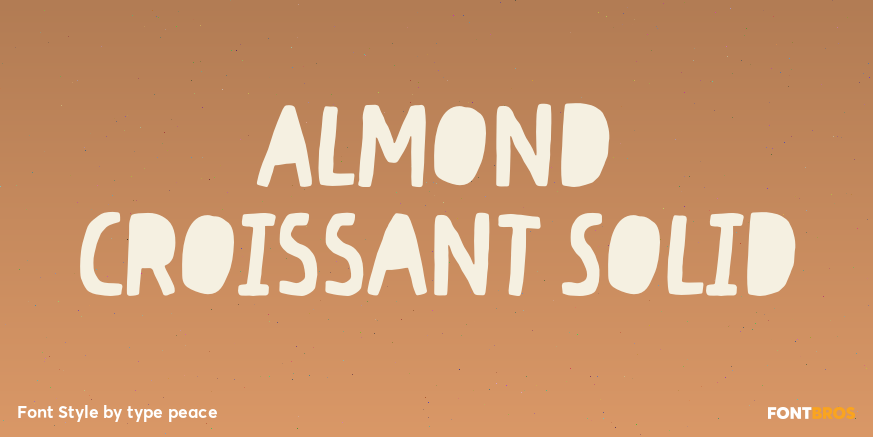 Almond Croissant Solid Poster