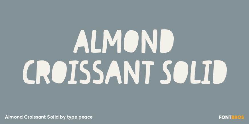 Almond Croissant Solid Poster