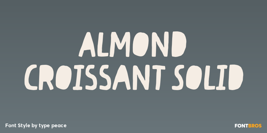 Almond Croissant Solid Poster