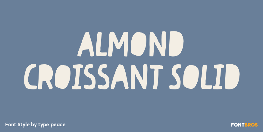 Almond Croissant Solid Poster
