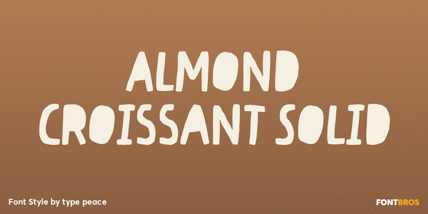 Almond Croissant Solid Poster