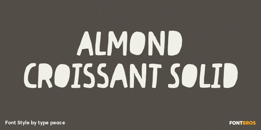 Almond Croissant Solid Poster