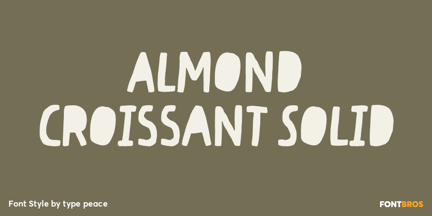 Almond Croissant Solid Poster