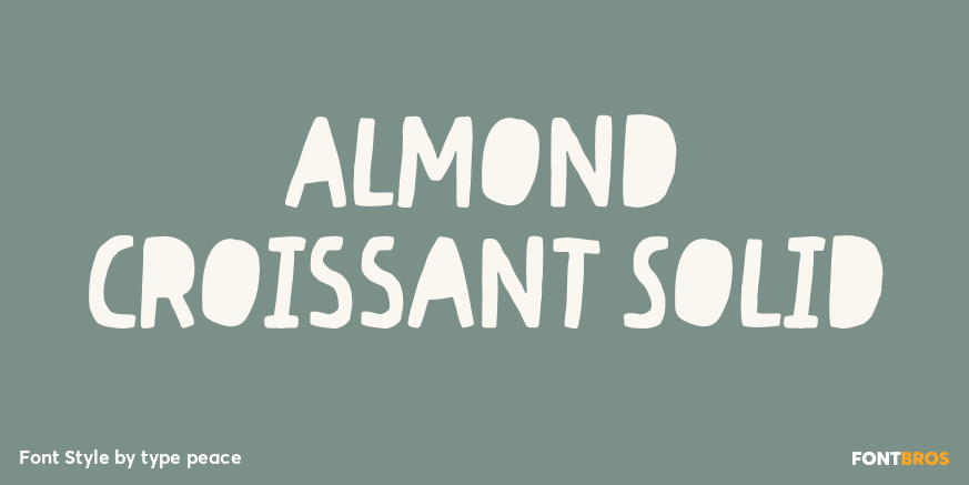 Almond Croissant Solid Poster