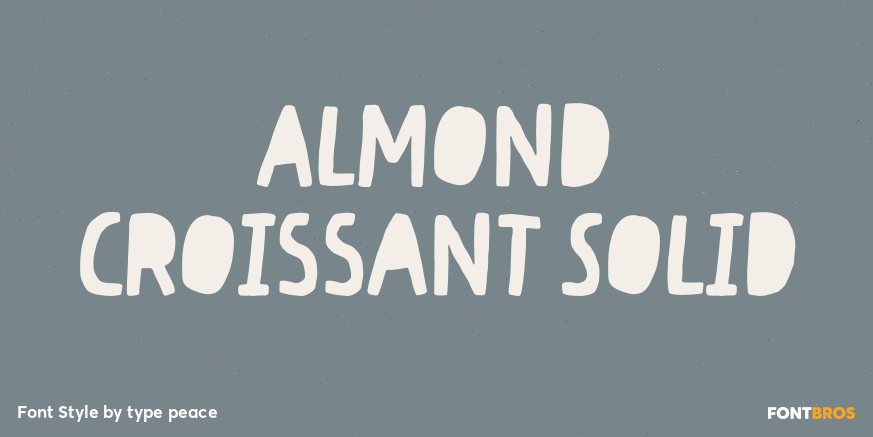 Almond Croissant Solid Poster