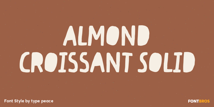 Almond Croissant Solid Poster