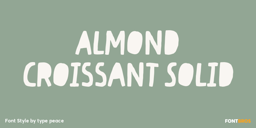 Almond Croissant Solid Poster