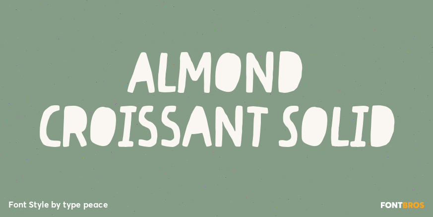 Almond Croissant Solid Poster