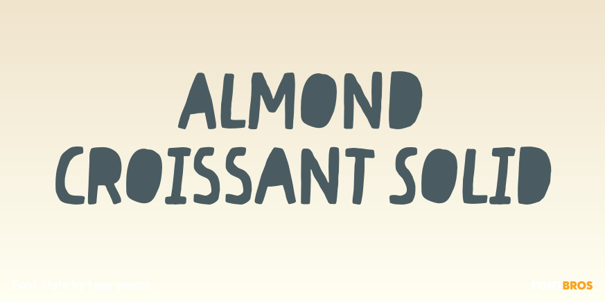 Almond Croissant Solid Poster