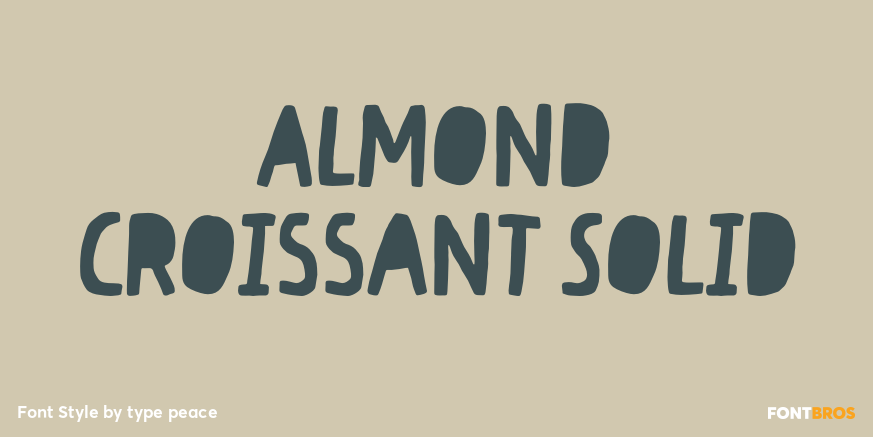 Almond Croissant Solid Poster