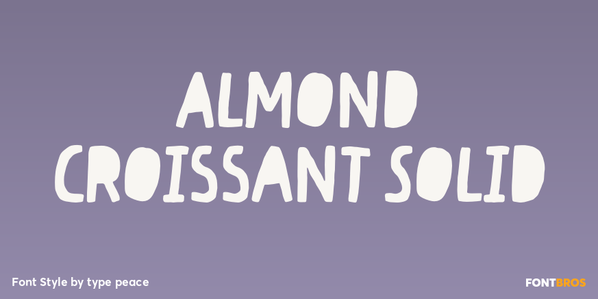 Almond Croissant Solid Poster