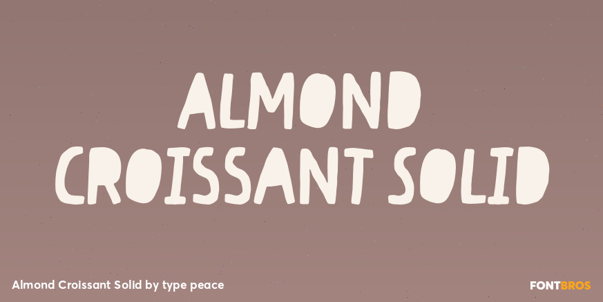 Almond Croissant Solid Poster