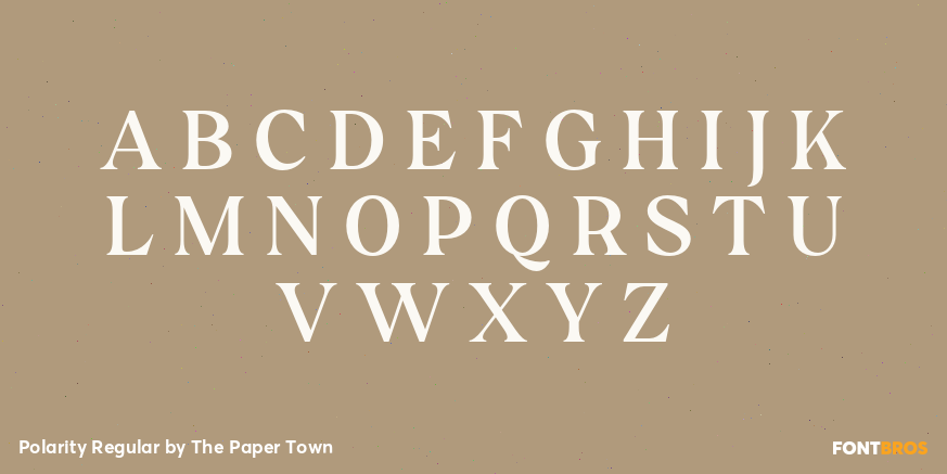 Polarity Regular Font Poster #2