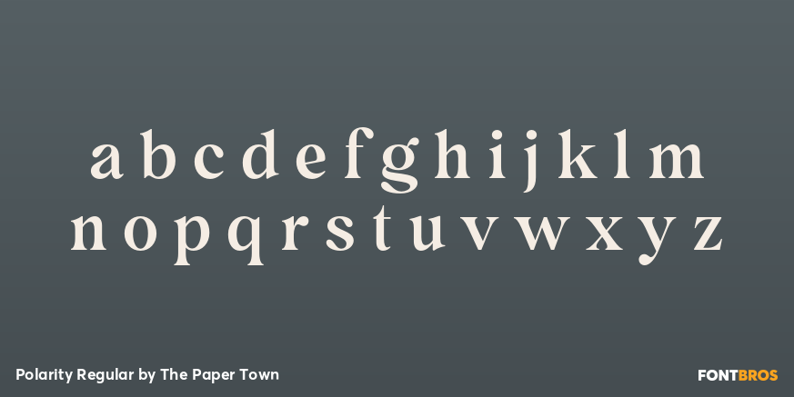 Polarity Regular Font Poster #3