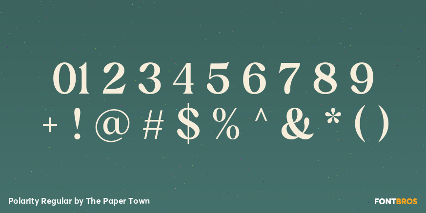 Polarity Regular Font Poster #4