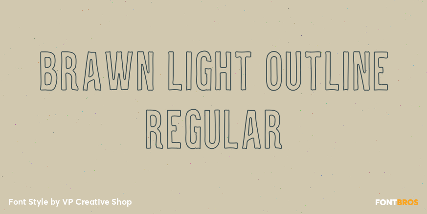 Brawn Light Outline Regular Poster