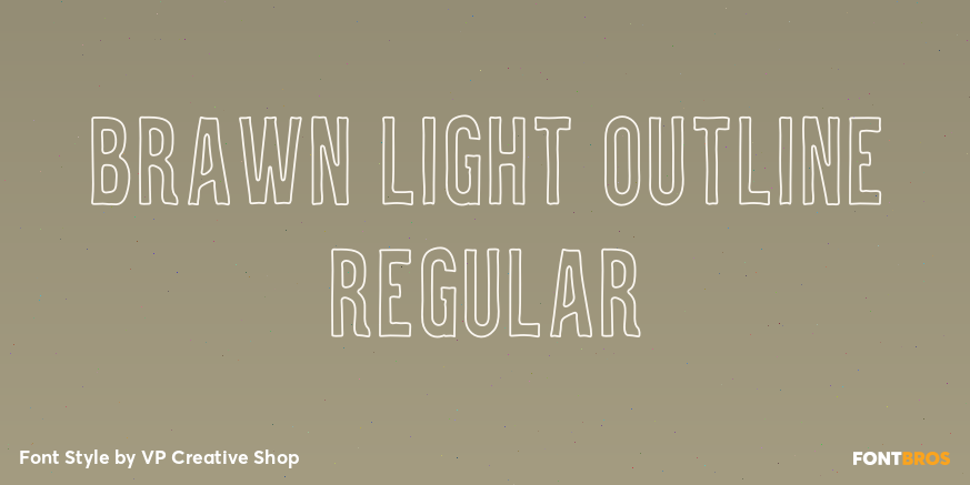 Brawn Light Outline Regular Poster