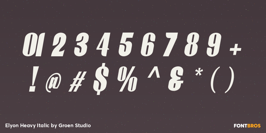 Elyon Heavy Italic Font Poster #4