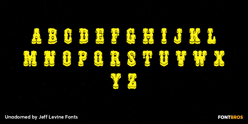 Unadorned Font Poster #2