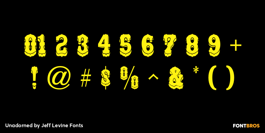 Unadorned Font Poster #4